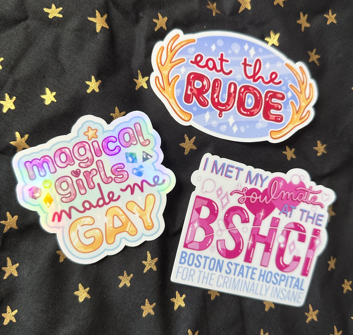 New stickers for the beautiful freaks @ kateleth.etsy.com