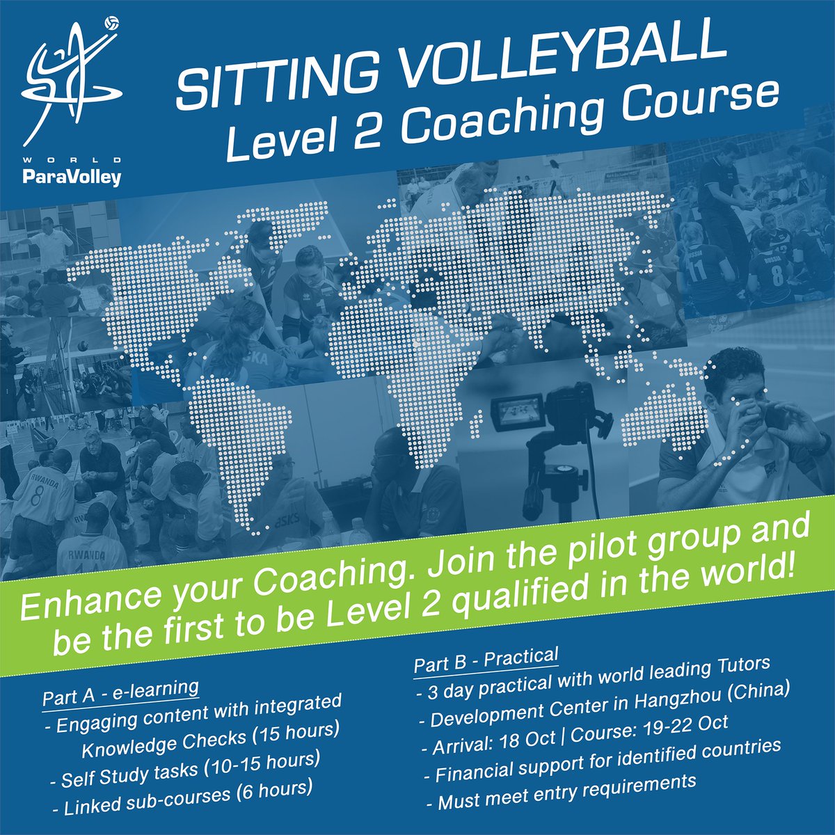Ready to level up your coaching?

Discover the WPV pilot Level II Coaching Course for Sitting Volleyball, developed by leading coach educators from around the world.

🔗 Find out how to apply: worldparavolley.org/world-paravoll…