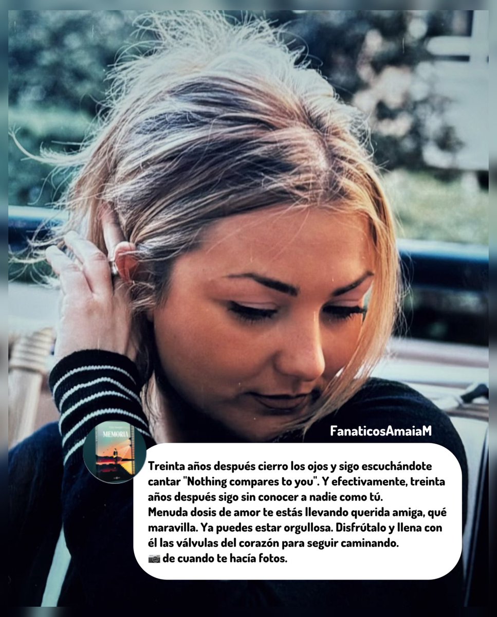 FanaticosAmaiaM's tweet photo. Pablo Benegas de La Oreja de Van Gogh nos entrega una foto inédita y el siguiente mensaje Instagram:

“Treinta años después cierro los ojos y sigo escuchándote cantar “Nothing compares to you”. Y efectivamente, treinta años después sigo sin conocer a nadie
como tú. https://t.co/KKpetxsPKn