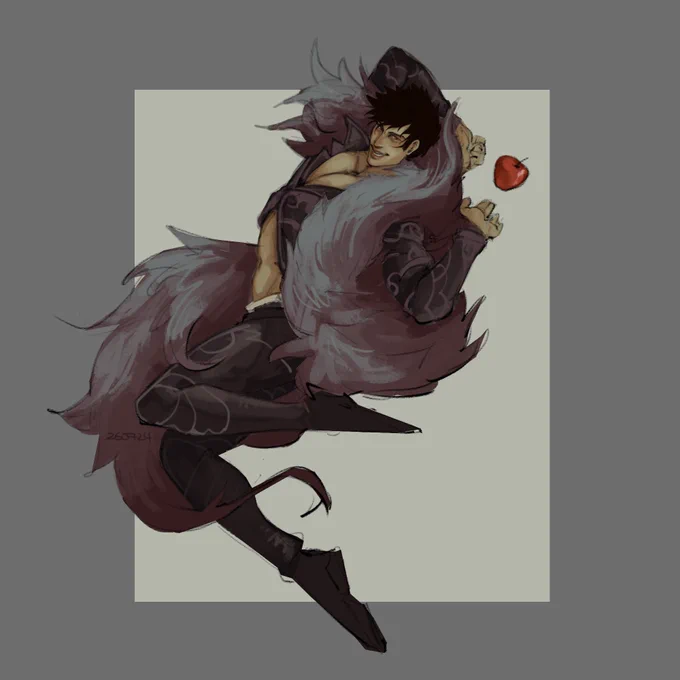 Quick redraw of Belial GBF on a whim2024 - 2019#GranblueFantasy #Belial #gbf 