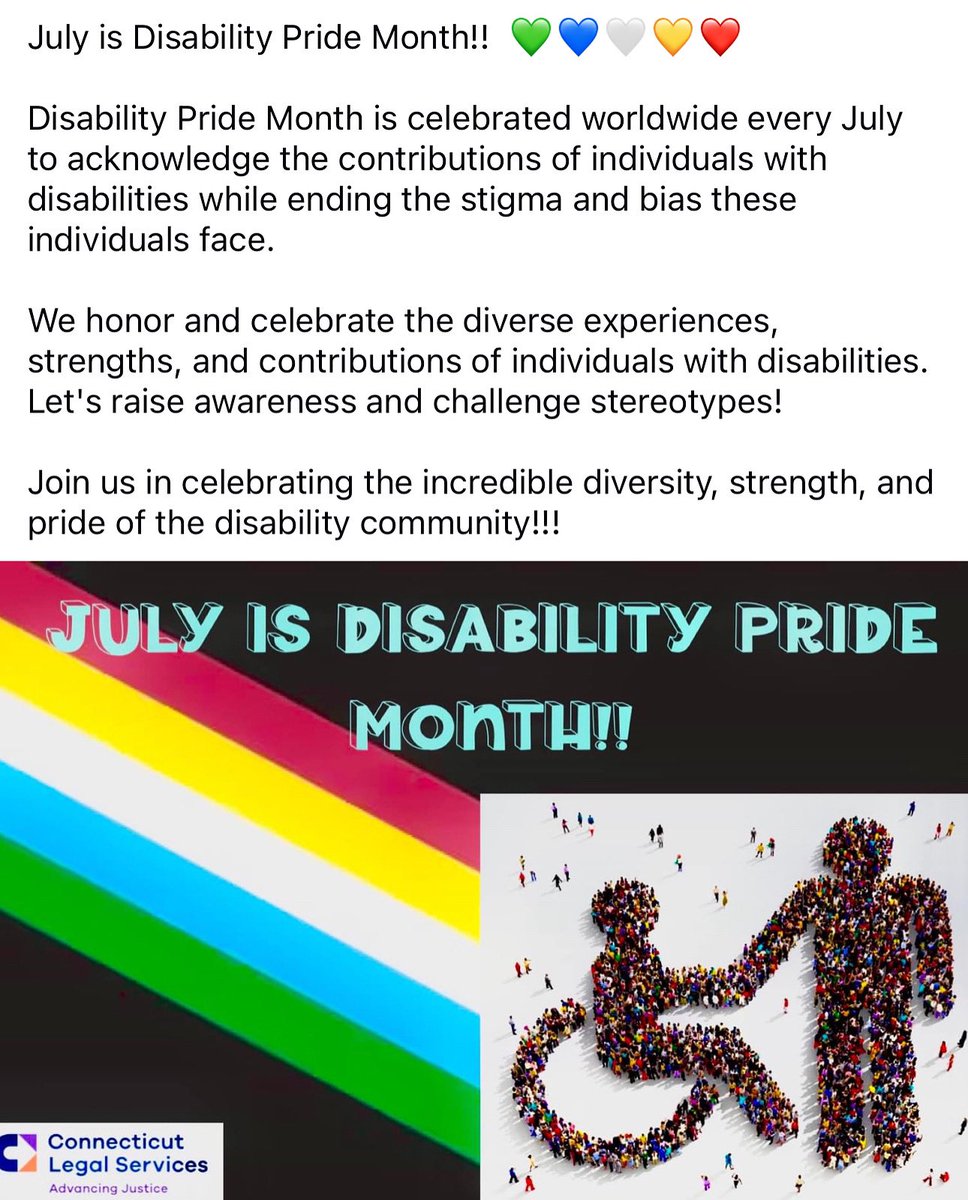 CTLegal's tweet image. Join us in celebrating the incredible diversity, strength, and pride of the disability community!