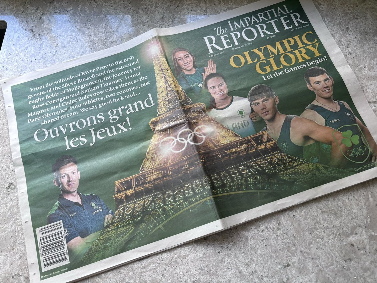 V_toriaJohnston's tweet photo. Bon chance to our five local Olympic heroes: Claire Boles, Nathan Timoney, Ross Corrigan, Leona Maguire and Gavin Noble. @TeamIreland #OlympicGames #upFermanagh #andCavan @impartialrep https://t.co/0qA9MkdoE8