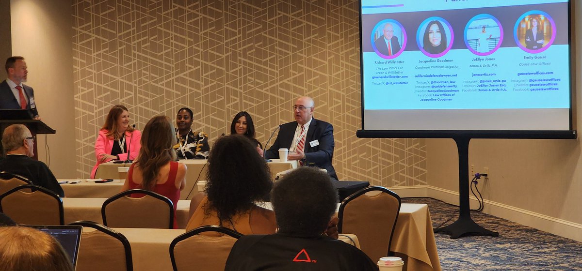 Steven_j_logan's tweet image. "you might not get a hit every time you get up at the plate, but you sure as hell will be swinging!"

@rd_willstatter about giving every client 100% at @NACDL Business of Law session.