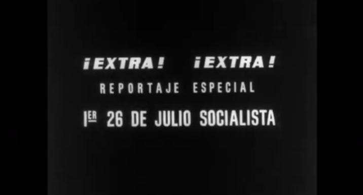 cubacineicaic's tweet photo. 🎞️🎞️🎞️ El Noticiero Latinoamericano ICAIC número 60 del año 1961 estuvo dedicado especialmente al 26 de Julio. 
En el año de la Declaración del Carácter Socialista de la Revolución Cubana. 
#LaHistoriaPorAsalto https://t.co/cZaGarUoLz