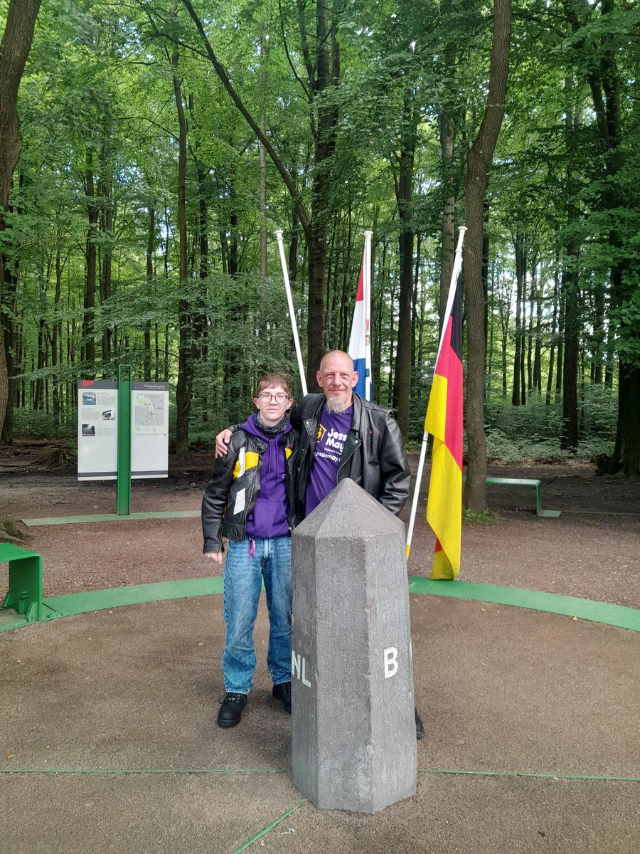 jessiemaytrust's tweet photo. We're thrilled that Richard and Dylan have completed their 2000-mile alpine adventure! 🏍️ They rode through eight countries in one week, raising funds for Jessie May, which has supported their family for 15 years. 💜

Donate here: https://t.co/iR703XLbsa https://t.co/6x6L2qH8x6