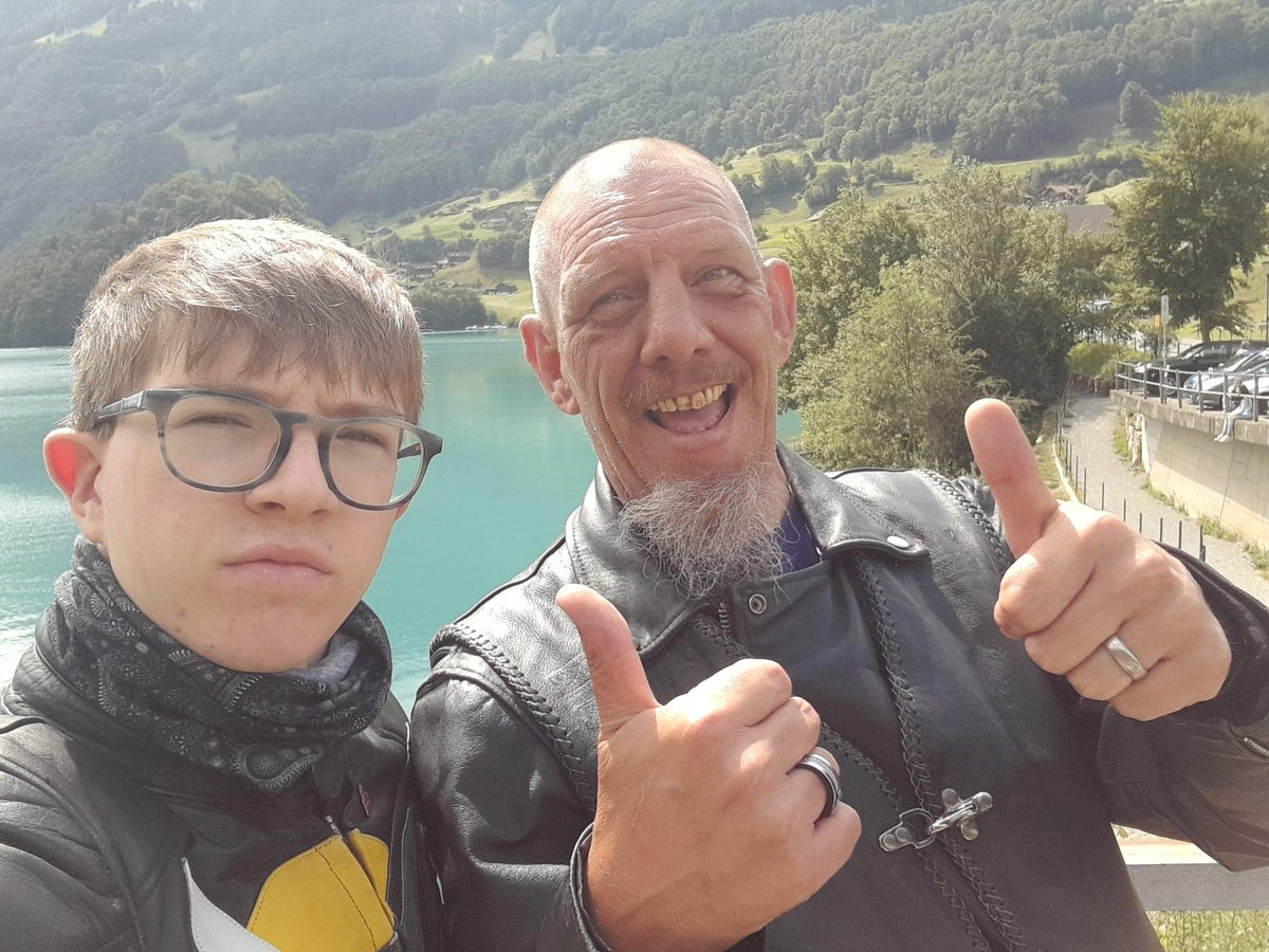 jessiemaytrust's tweet photo. We're thrilled that Richard and Dylan have completed their 2000-mile alpine adventure! 🏍️ They rode through eight countries in one week, raising funds for Jessie May, which has supported their family for 15 years. 💜

Donate here: https://t.co/iR703XLbsa https://t.co/6x6L2qH8x6