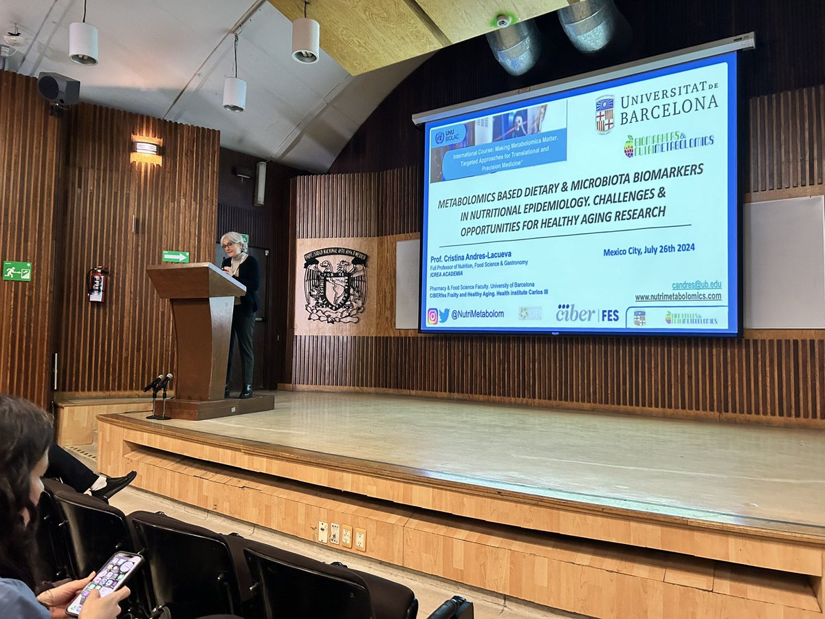 Yami_Loher's tweet photo. Starting today with the Metabolomics based dietary &amp; microbiota biomarkers in Nutritional Epidemiology Conference by Dr. Cristina Andrés from the University of Barcelona. Today is going to be an exciting day @UNUBIOLAC @UABBarcelona @WishartLab . #Conference #PrecisionNutrition https://t.co/p7wxvJNSLy