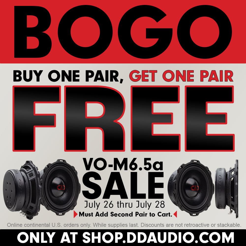 It's a BOGO sale! 🚨
only at shop.ddaudio.com!

#ddaudio #caraudio #bass #boat #motorycle #offroad