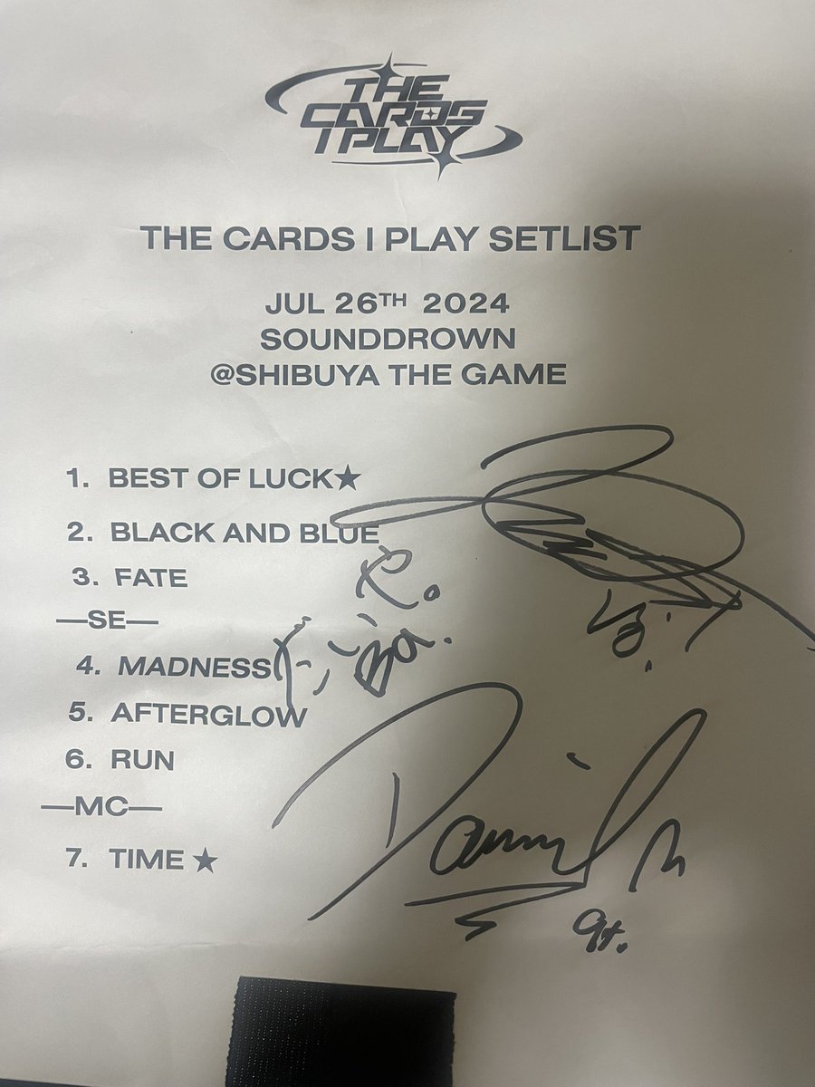 mako__0918's tweet photo. 2024.7.26 Shibuya THE GAME
SOUNDDROWN
🃏THE CARDS I PLAY🃏
DPFぶり…いや〜喰らったわ🔥🔥🔥
メンバー本当に楽しそうでこっちも😊で
ぶち上がったー🤘
9月からのツアー楽しみすぎ🤣
何度でも言うけどTCIPマジで現場に
皆来な??くっそエグいの喰らうから😆
今日もあざした🙏
#TCIP
#SOUNDDROWN https://t.co/UdvpxNEo9Z