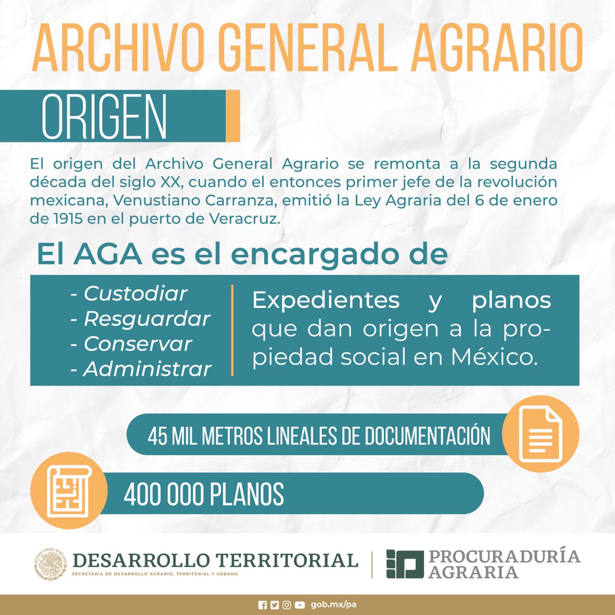 PAgraria's tweet photo. ✅Conoce más datos sobre la Procuraduría Agraria y el campo mexicano.
#DatosRelevantes
#JusticiaAgraria ⚖️🧾 https://t.co/IIRqKVEhc4