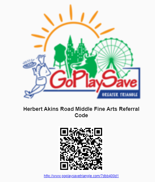 Please support our Fine Arts Booster Club by purchasing a Go Play Save Coupon Book (paper copy or digital copy available). All funds will go to support our Visual Arts, Spanish, Band, Music, and Theater Arts programs this school year...and you get some great savings!