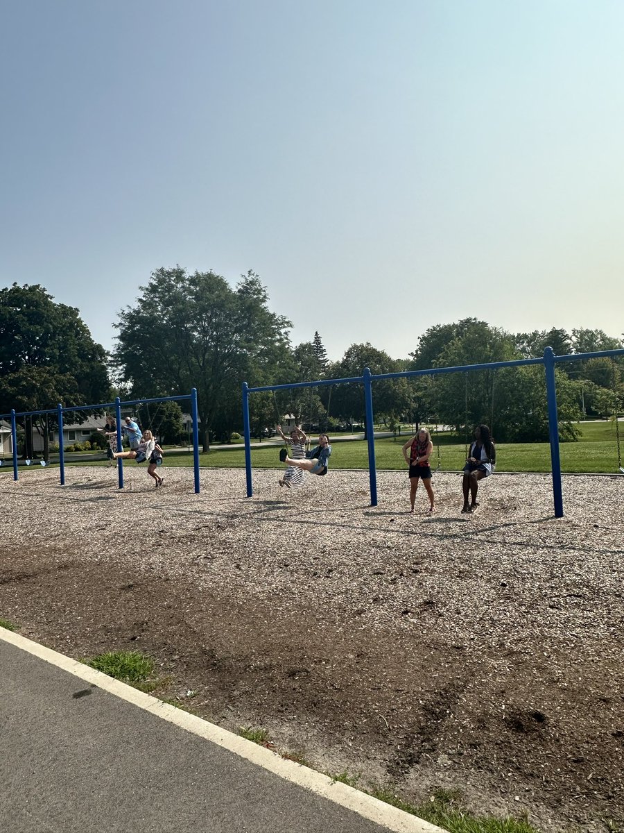 Administrators and DO staff enjoying the lovely weather during a break at our trainings and group building activities!  <a href="/DGDistrict58/">District 58</a> #dg58pride