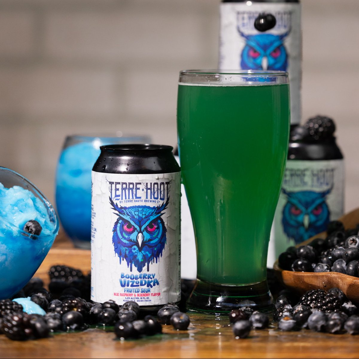 thbcbeer's tweet image. Green Bastard🍏 &amp;amp; Booberry Vidzoka🫐 are breaking out to jail to make room for some more lawbreakers. THAT'S RIGHT. Two NEW fruited sours will be announced very soon! 

Get these flavors before they're gone📍 terrehoot.com/where-to-buy 
#THBC #TerreHauteBrewingCo #SourBeer