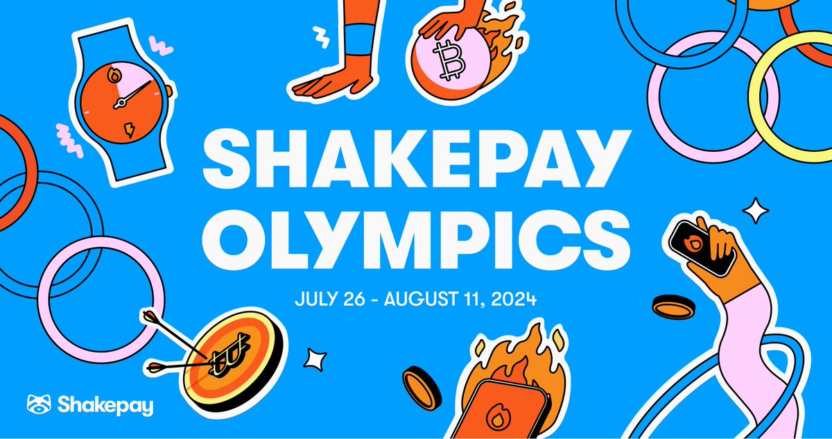 INTRODUCING the Shakepay Olympics 🏅

We will be hosting an event every day of the Olympics across our socials! Participate for a chance to get #shakepaid, win summer merch, and in-app badges.

Get ready for some competition, collaboration and rewards 👀 First event starts later