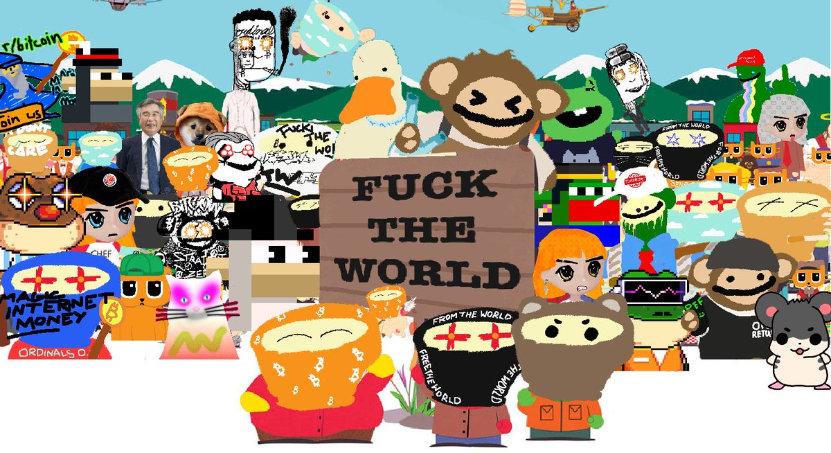 ftw_collective's tweet photo. fuck the world with my internet friends

for the weirdos who want to believe in something

follow, like, rt &amp; drop bc1p in the comments

ftw https://t.co/NQXH2HtUUw