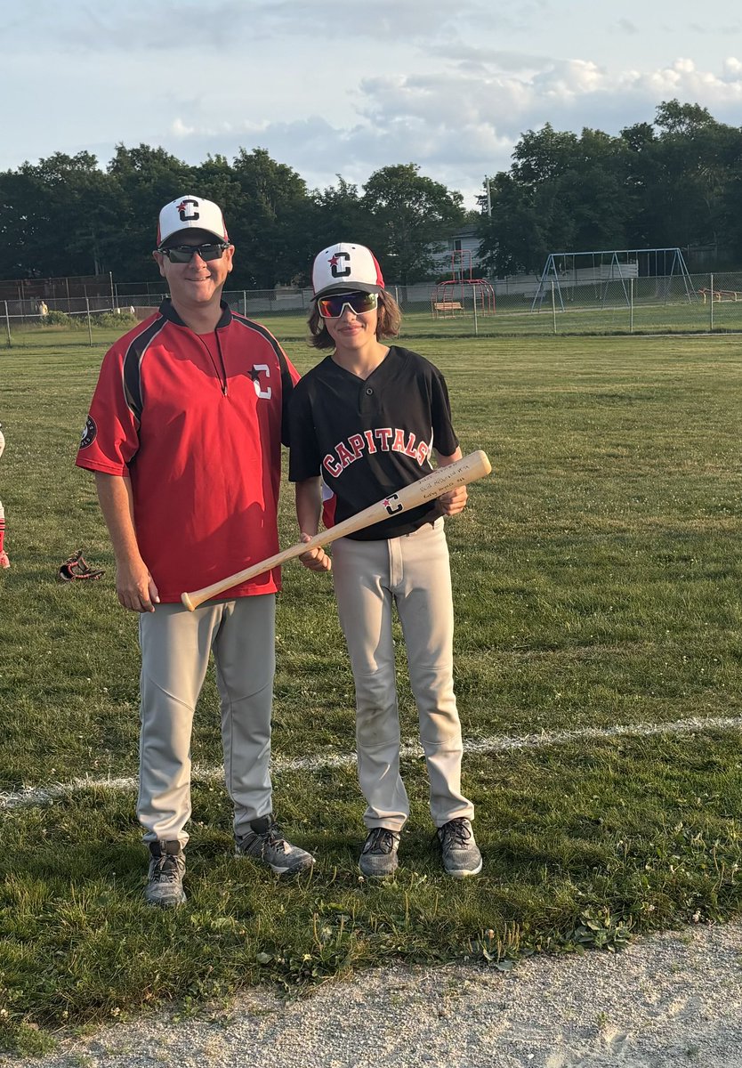 Our Cap of the game was Flynn Beresford! Flynn hit the ball well all game and closed out the evening with a strong inning on the mound! Great work Flynn!