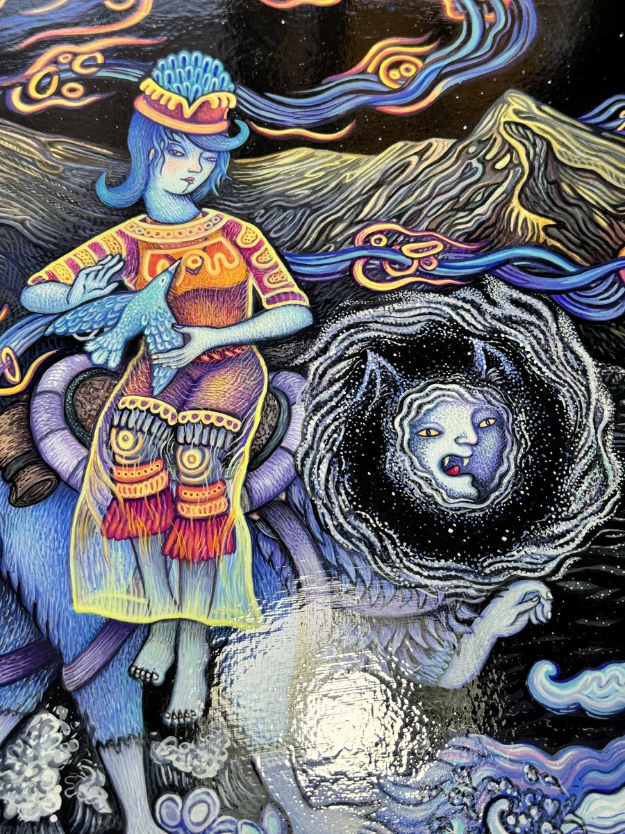 atgarone's tweet image. Got to meet my artist friend @poxodd this morning at her studio. She is one of my favorites! Check out her work…

And consider buying something of hers at Poxodd.com