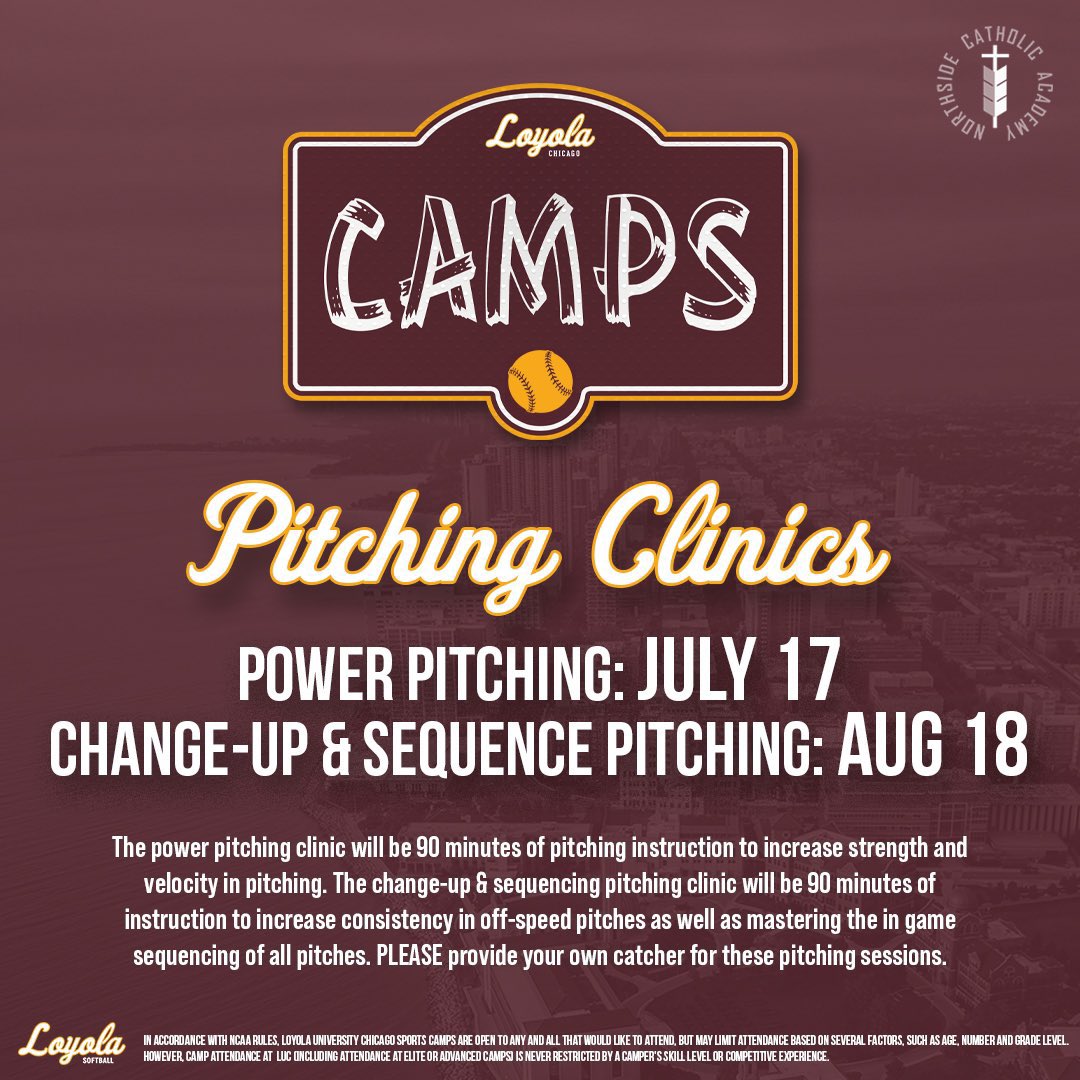 🥎📆 August 18 is just around the corner!

Make sure to register for our elite skills camp and change up &amp; sequence pitching clinic!

🔗 bit.ly/45SFI22