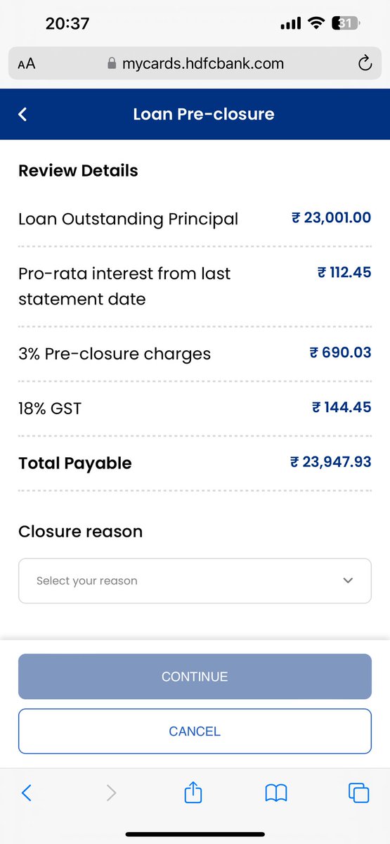 HDFC bank started 3% pre close charge for Merchant EMI like other banks.

#ccgeek #ccgeeks