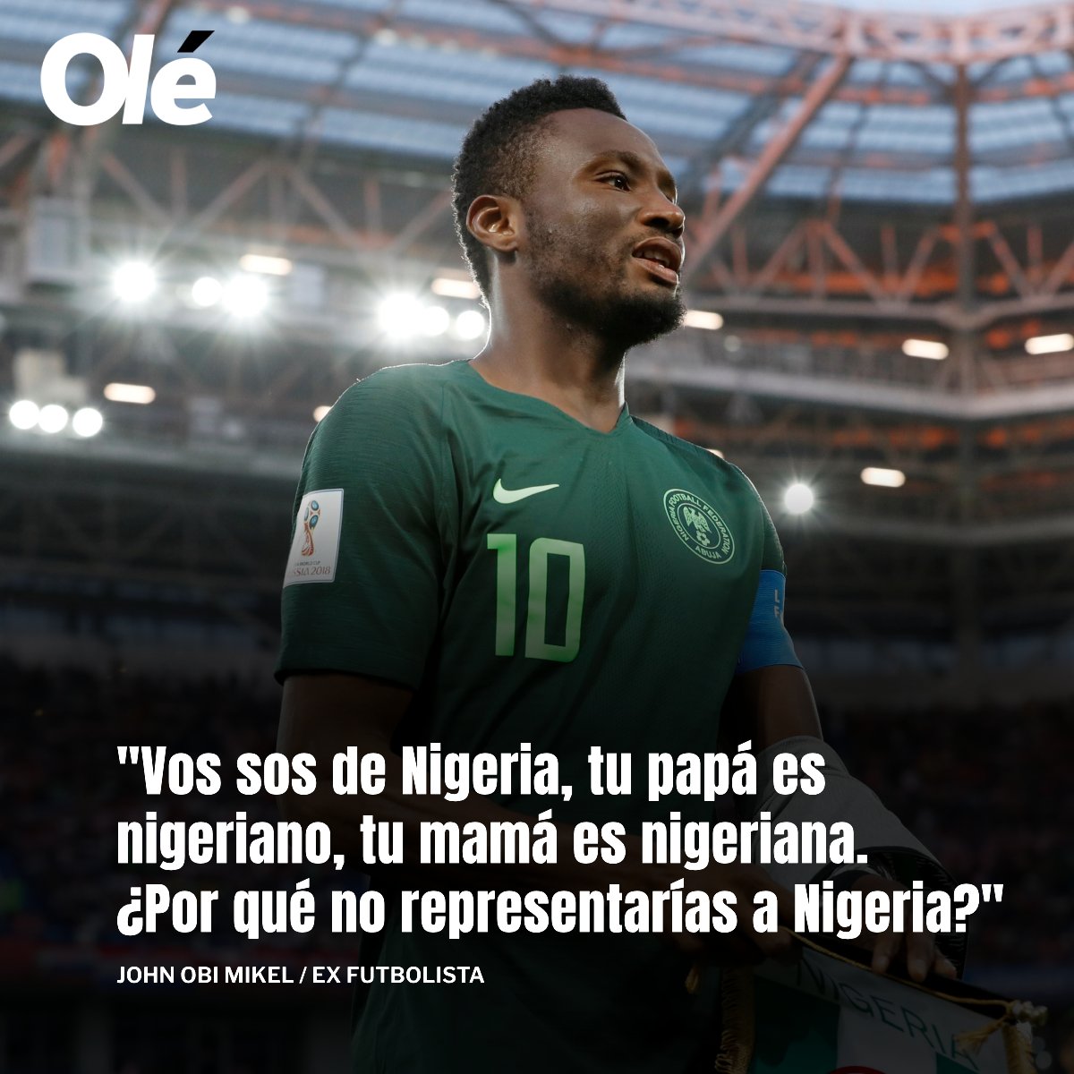 DiarioOle's tweet image. 🇳🇬 John Obi Mikel, ex futbolista nigeriano, reflexionó sobre la decisión de los jugadores de su país que eligen jugar para selecciones europeas:

🗣️ “Quieren jugar para Inglaterra, Francia, lo que sea, y luego esperan. Siguen esperando y cuando llegan a los 25 o 26 años y no son…