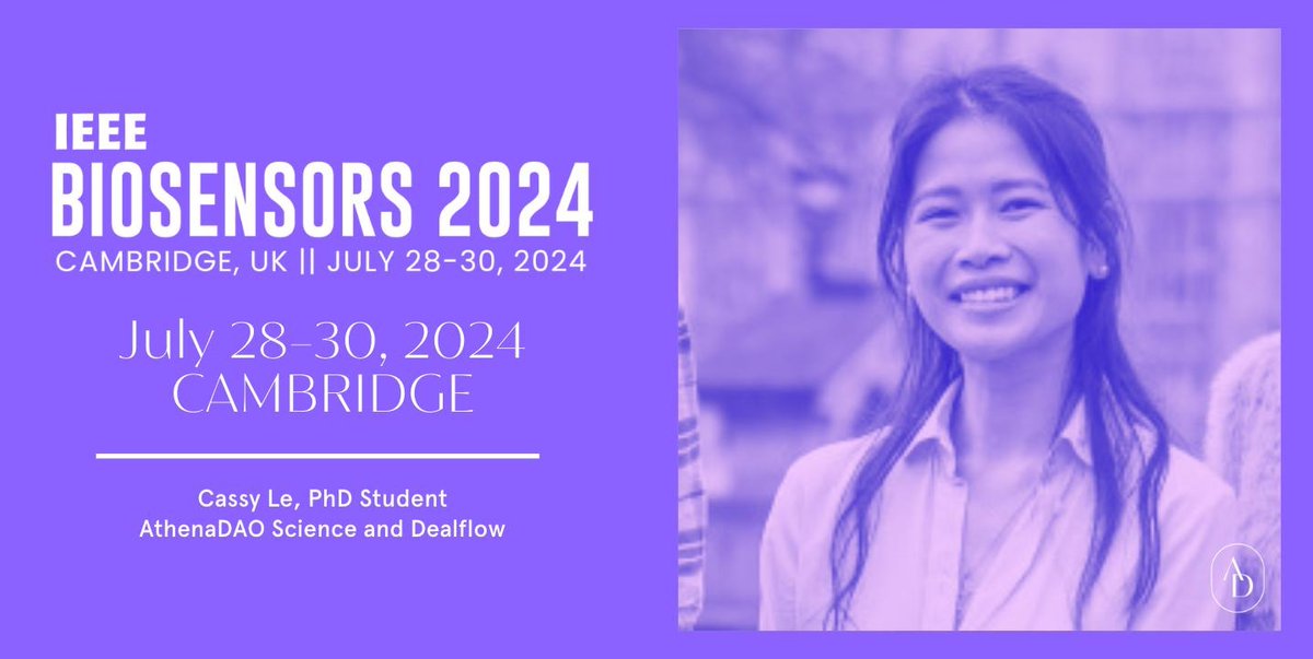 Are you in Cambridge this weekend for <a href="/IEEEBioSensors/">IEEE BioSensors</a>? 🇬🇧

Find <a href="/Cassy_Le_/">Cassy Le</a> from our Science and Dealflow team!

Biosensors are an essential piece in the future of #womenshealth. We are excited to connect with leaders in the space  🧬🪩🤍

#IEEEBioSensors2024