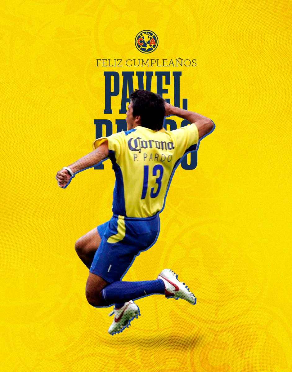ClubAmerica's tweet photo. ¡Te deseamos un muy feliz cumpleaños Pavel Pardo, histórico! 🎯🥳 https://t.co/0SoYl5k5vl