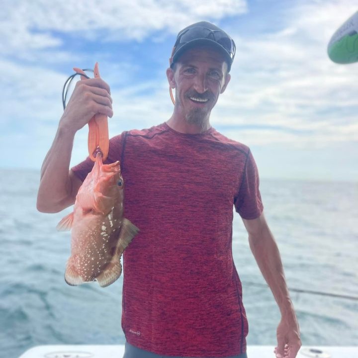 Bigangler's tweet photo. #FishingReport 7/25/24

Nicer weather than expected, calm waves on the return.

Fishing was great! Group wanted "a lot of fish" and we delivered. Released 3 hogfish, kept 1, caught mangrove snapper, porgie, and grunts. Released gag and red groupers, and 7 remoras. Great day! https://t.co/e2JkPyN21p