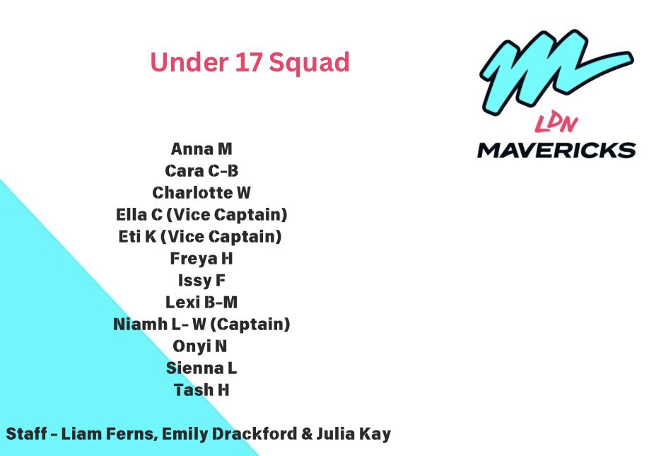 Our squads for the NPL tournament 

#BeAMaverick 🖤🩵