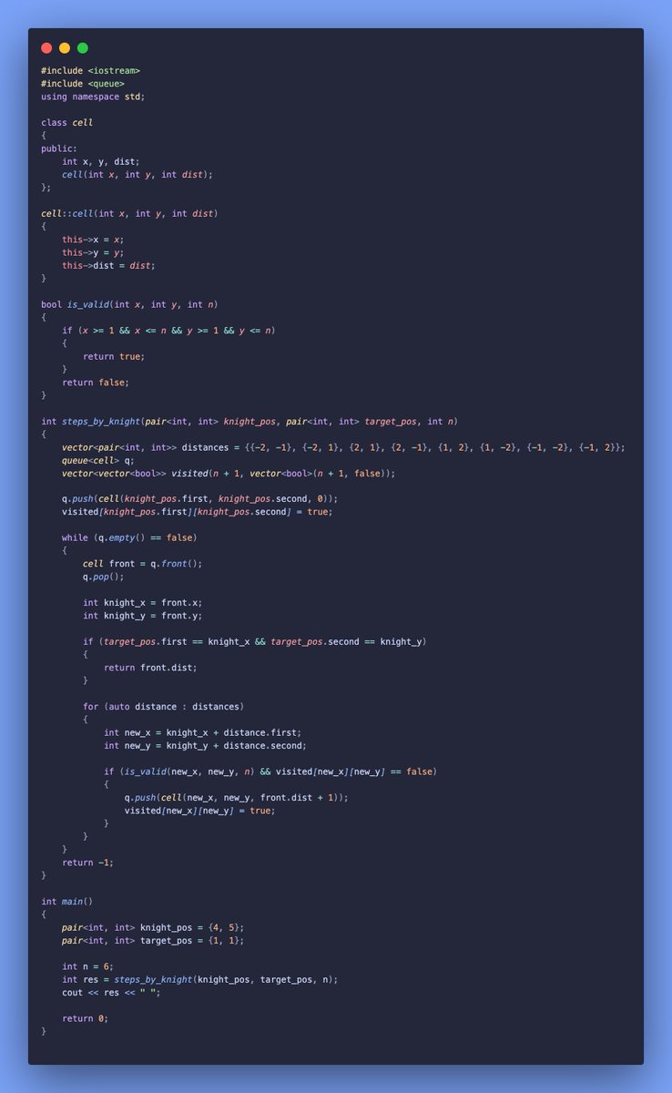 gincode18's tweet image. 🚀 Day 38 of #100DaysOfCode!

♟️ Tackled more graph problems:
🔄 Solved the Steps by Knight problem.
🌍 Identified the Number of Islands.

Progress feels great! 💪 #coding #DSA #developerjourney

Check out my progress here: github.com/gincode18/DSA-…