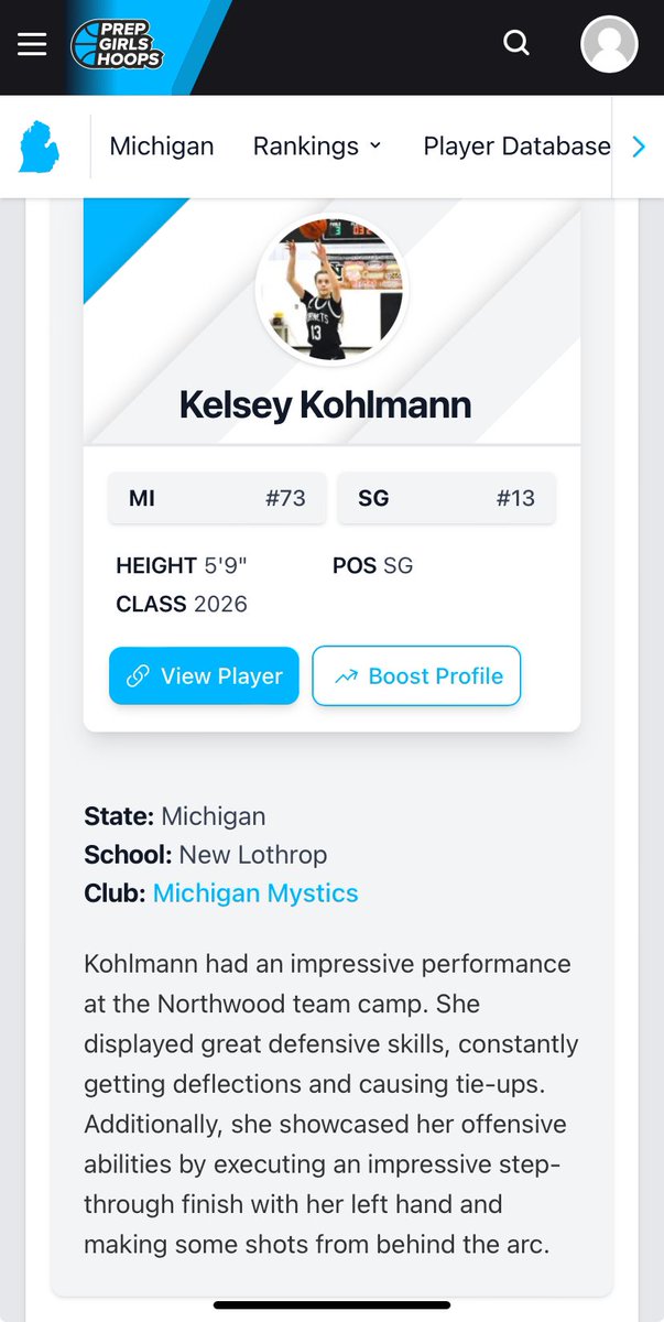 Kelsey Kohlmann (@kelseykohlmann) on Twitter photo Thanks for the recognition!! <a href="/pgh_Danyle/">PrepGirlsHoopsDanyle</a>
Our team had a great time at the <a href="/NorthwoodWBB/">Northwood WBB</a> camp
<a href="/MysticsCoach/">Dave Smith</a> <a href="/MImystics/">Michigan Mystics</a> Thanks for the recognition!! <a href="/pgh_Danyle/">PrepGirlsHoopsDanyle</a>
Our team had a great time at the <a href="/NorthwoodWBB/">Northwood WBB</a> camp
<a href="/MysticsCoach/">Dave Smith</a> <a href="/MImystics/">Michigan Mystics</a>