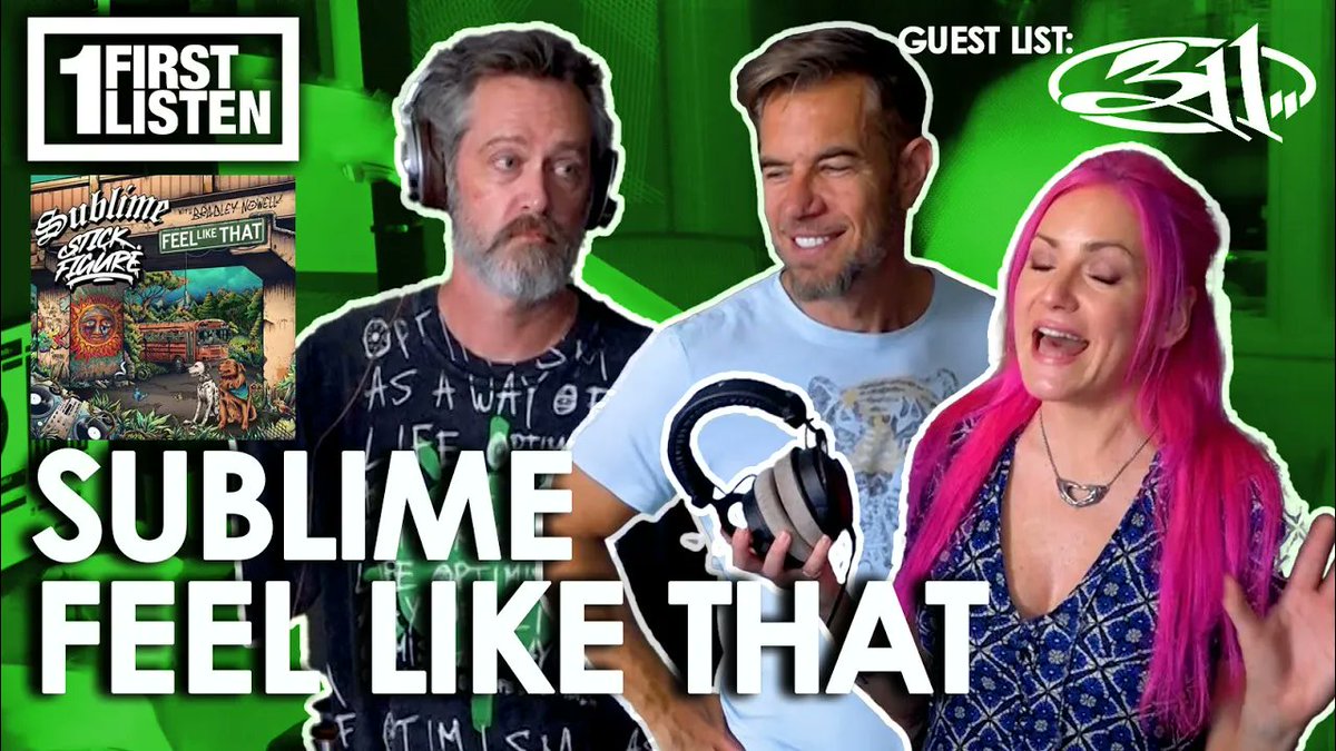 Q101Chicago's tweet photo. A new First Listen: Guest List ft @NickHexum and @pnut @311 with @laurenoneil! What do you think of the first new @Sublime song in 28 years?!
Watch, like and subscribe: https://t.co/XSv86jTWfg
#311 #Q101 #FirstListen #Sublime #FeelLikeThat https://t.co/rfI31OBvtU
