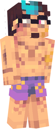 TY to <a href="/elfie_mc/">elfie // COMMS OPEN!!</a> for these awesome skin commission for my character! these look super cool and they turned out so well :D 
decided to do some renders to show these off, featuring gina's character aru :]