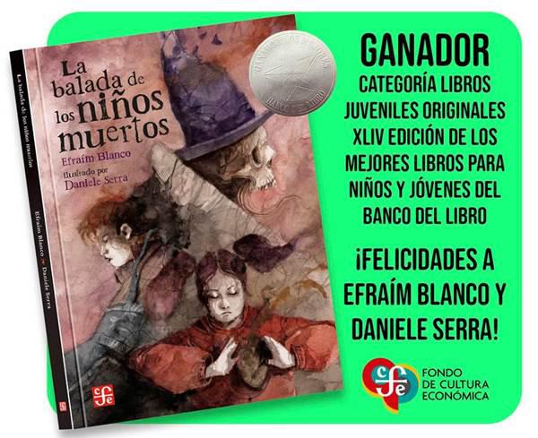 ObrasInfyJuvFCE's tweet photo. ¡Muchas felicidades Efraím Blanco y Daniele Serra! Estamos de fiesta 🎉🎉🎉
#LaBaladadelosNiñosMuertos
#EfraímBlanco
#DanieleSerra
#Resonancias
#FondodeCulturaEconómica https://t.co/aKNt1smah5