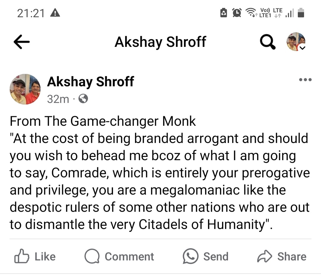 Akshay Shroff (@akshaythemonk) on Twitter photo 
