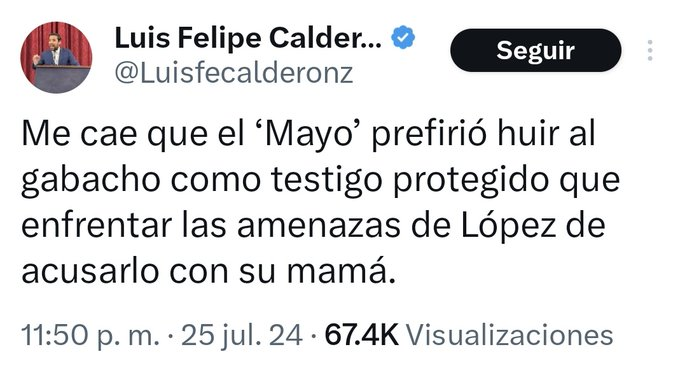 juncalssolano's tweet photo. A nosotros nos cae que @FelipeCalderon prefirió huir a España como el cobarde que es para ser protegido por los suyos que quedarse en México a enfrentar su responsabilidad por Genaro García Luna. https://t.co/ApIq2HkBHs
