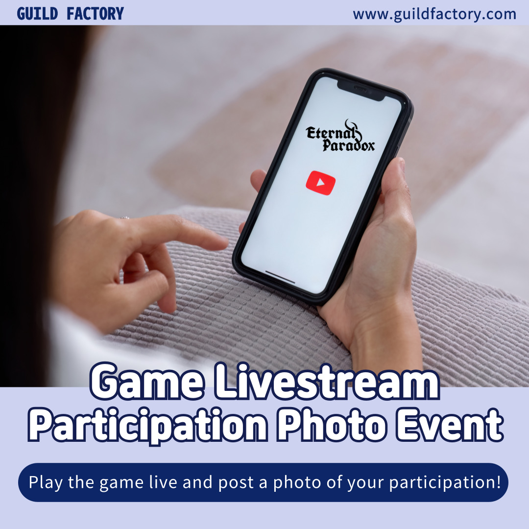 guildfactory's tweet photo. Play the game live and post a photo of your participation! 9-10pm EST!
#GUILDFACTORY #EPX #eternalparadox https://t.co/XfHz3CBKzr