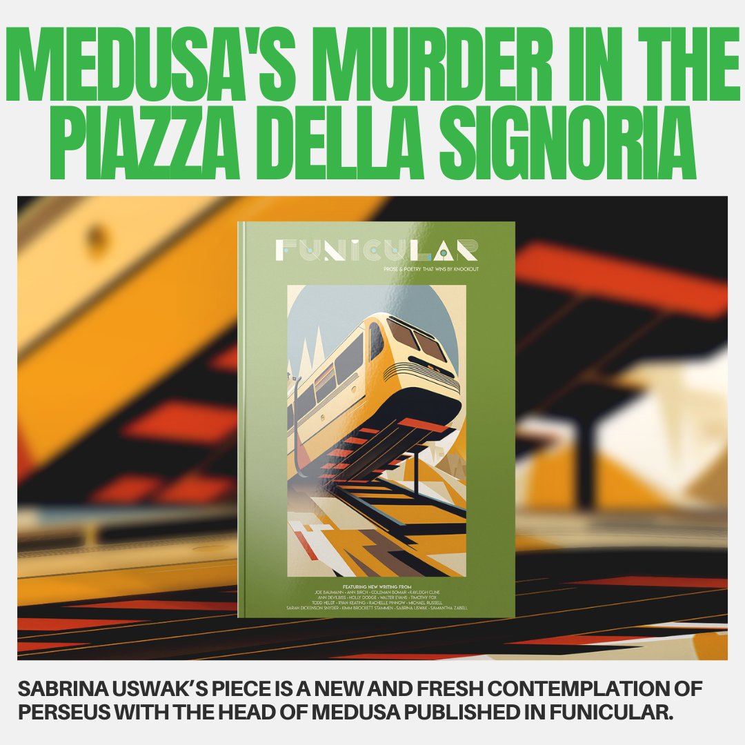 albertamags's tweet photo. 2024 Alberta Magazine Awards Fiction finalist Medusa’s Murder in the Piazza Della Signoria by Sabrina Uswak (@FunFunFunicular) is a new and fresh contemplation of Perseus with the Head of Medusa. Read this amazing story today! 
https://t.co/YDIydTmLve #AlbertaMagazines #AMA2024 https://t.co/jhqdIreWkN