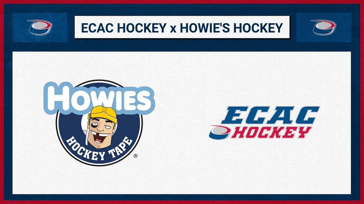 ecachockey's tweet photo. Another #FeaturedPartnerFriday! Did you enjoy our weekly Howie's Highlight Tape this season? Let us know in the comments if you want to see some more exciting collabs with Howie's @hockeytape!
#ECACHockey https://t.co/kFKJG8gR3U