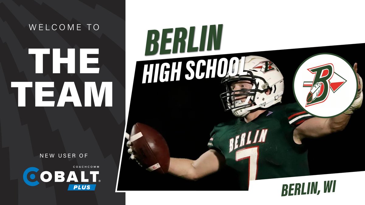 CoachComm's tweet photo. Welcome to our #football family Berlin High School!
Thank you for choosing us as your headset provider! #goindians
@berlinschools @WiFCA @coachcalcutta #CobaltPLUS #PlayerComms https://t.co/u8FqbuTL0f