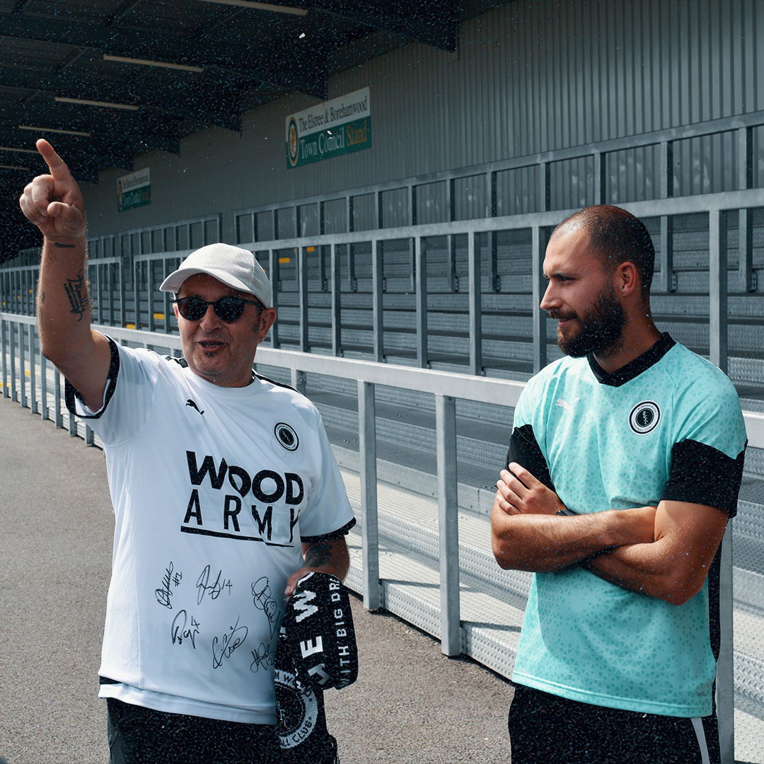 BOREHAM_WOODFC's tweet photo. We were delighted to welcome Richard &amp; Goddo to the club today, ahead of their Walk For Autism where they will be walking to 12 stadiums on a 65 mile walk over one weekend! 👏

You can find out more by clicking here 👇