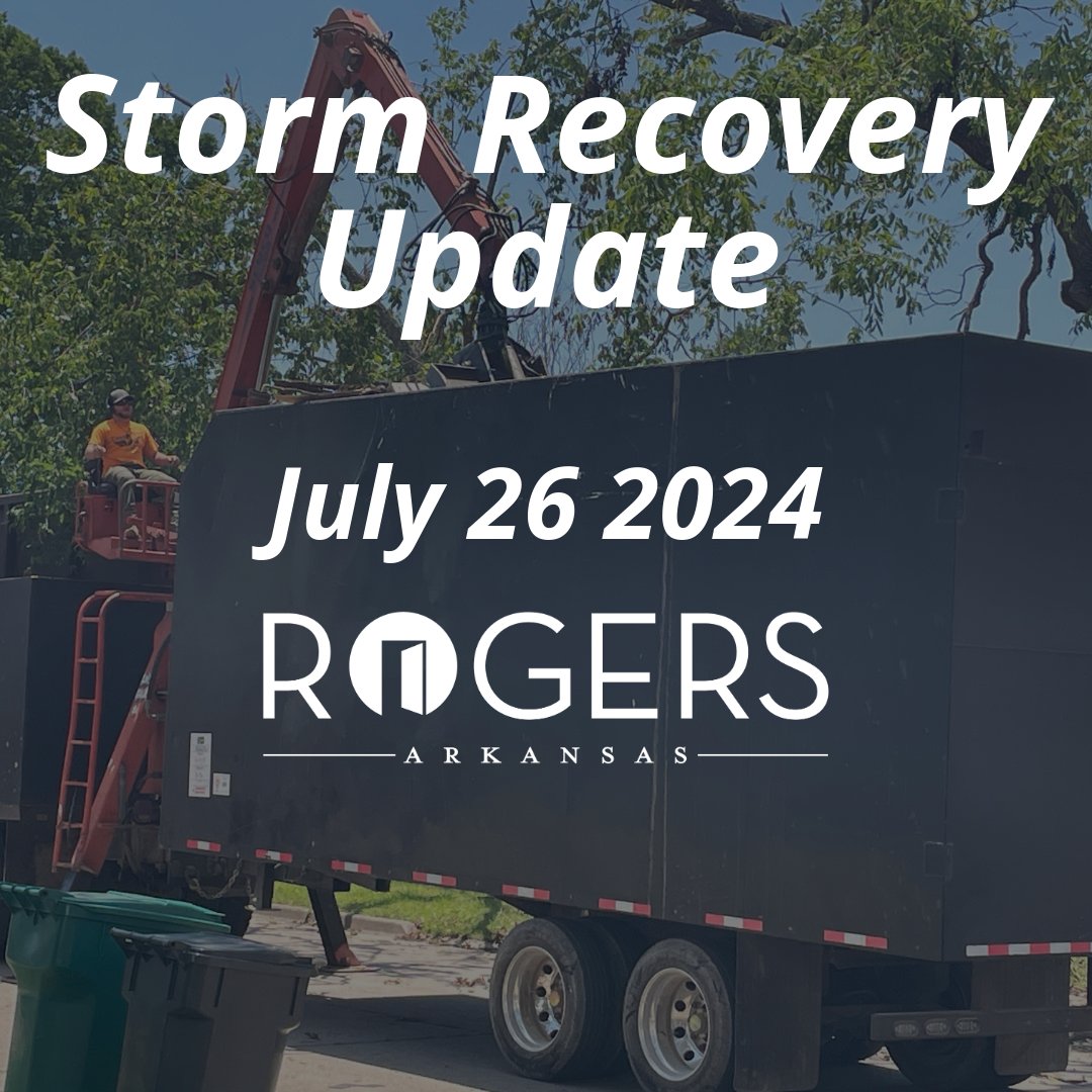 The City of Rogers provides residents with an update on storm recovery 7/26/2024

More: rogersar.gov/CivicAlerts.as…