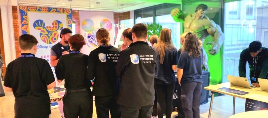 NationalVPC's tweet photo. Huge thank you our incredible Disney friends and everyone who took part today. Fantastic turn out with outstanding Cadets from #Bedfordshire #Cleveland #Norfolk #Suffolk #ThamesValley #Bromley #Lambeth #NorthYorkshire #Hertfordshire 👏👏🏆#ProtectTheMagic #Cadets @YOULondon1 https://t.co/IdxGDizzD4
