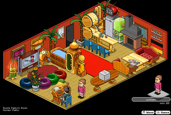 Just me waiting for my turn to type on the fake Typewriter 😔 <a href="/HabboOrigins/">Habbo Hotel: Origins</a> #HabboOrigins