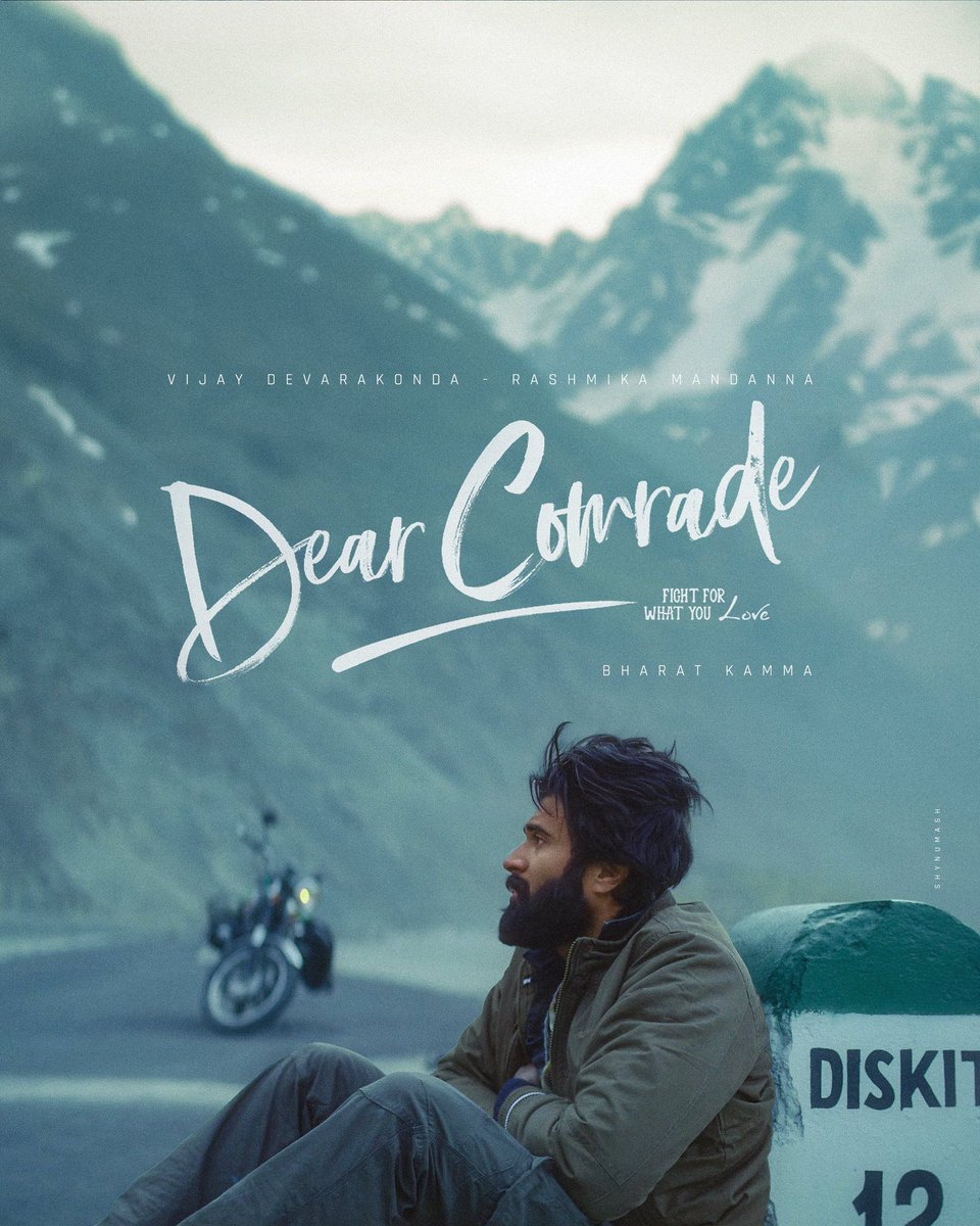 TheDeverakonda's tweet image. Moments!
#DearComrade 

Poster Credits - @shynu_mash