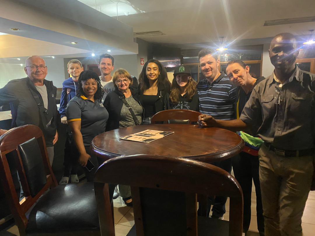 theyardzw's tweet photo. Guten Abend! 

A big thank you to our German friends who joined us for dinner this week. 

@theyardzw is a welcoming spot for tourists and locals alike. Come and enjoy a delightful evening with us! 🌟🍽️

Bis später! 👋 

#TheYardRestaurant #TouristFriendly #Zimbabwe #Foodie #yum https://t.co/neTRUkAqNc