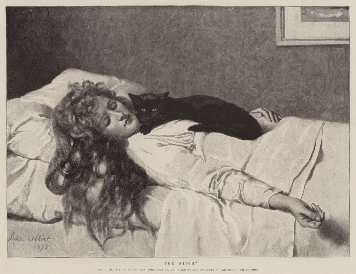 John Collier, 'The Witch,' 1893 #CaturdayEve