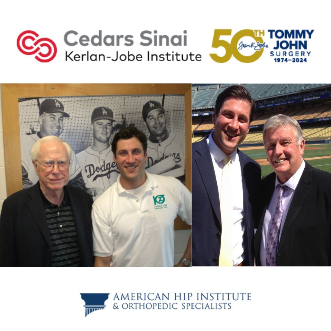 Kerlan-Jobe Meeting: Celebrating the 50th Anniversary of the #TommyJohn Procedure.
#DrBenjaminDomb of the #AmericanHipInstitute had the honor of presenting at the annual Kerlan-Jobe Meeting on “Hip Instability in Female Athletes” with Dr. ElAttrache presiding as Guest Professor.
