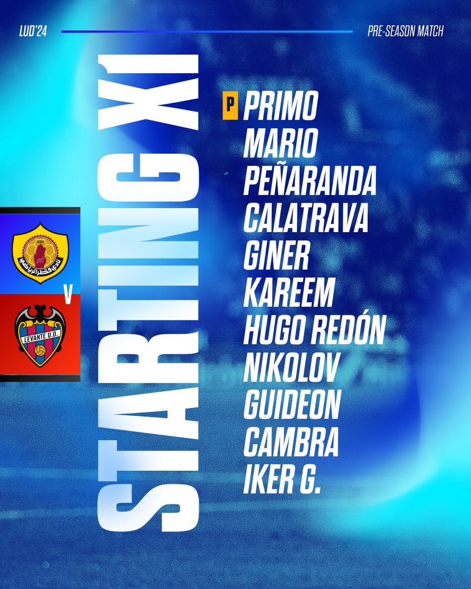ALINEACIÓN | Los once que saldrán en el primer amistoso de pretemporada del #AtléticoLevanteUD