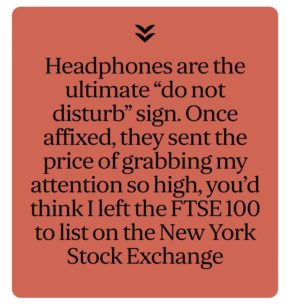 I wrote about my problematic love affair with noise-cancelling headphones. standard.co.uk/comment/headph…