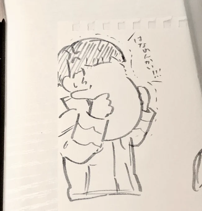 おばあちゃんに絵葉書描いてたのに気づいたら描いてた保、 